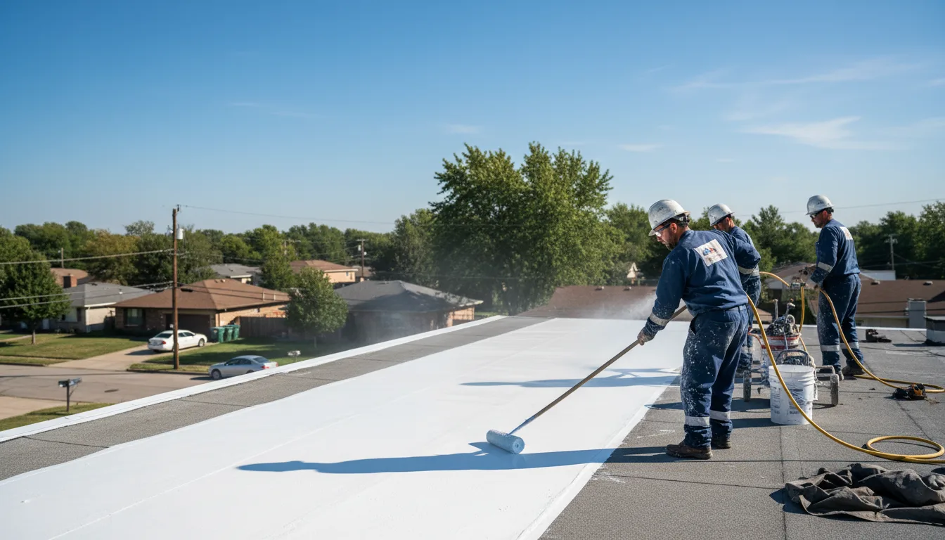 Commercial roof coating in Hagerman, NM near me